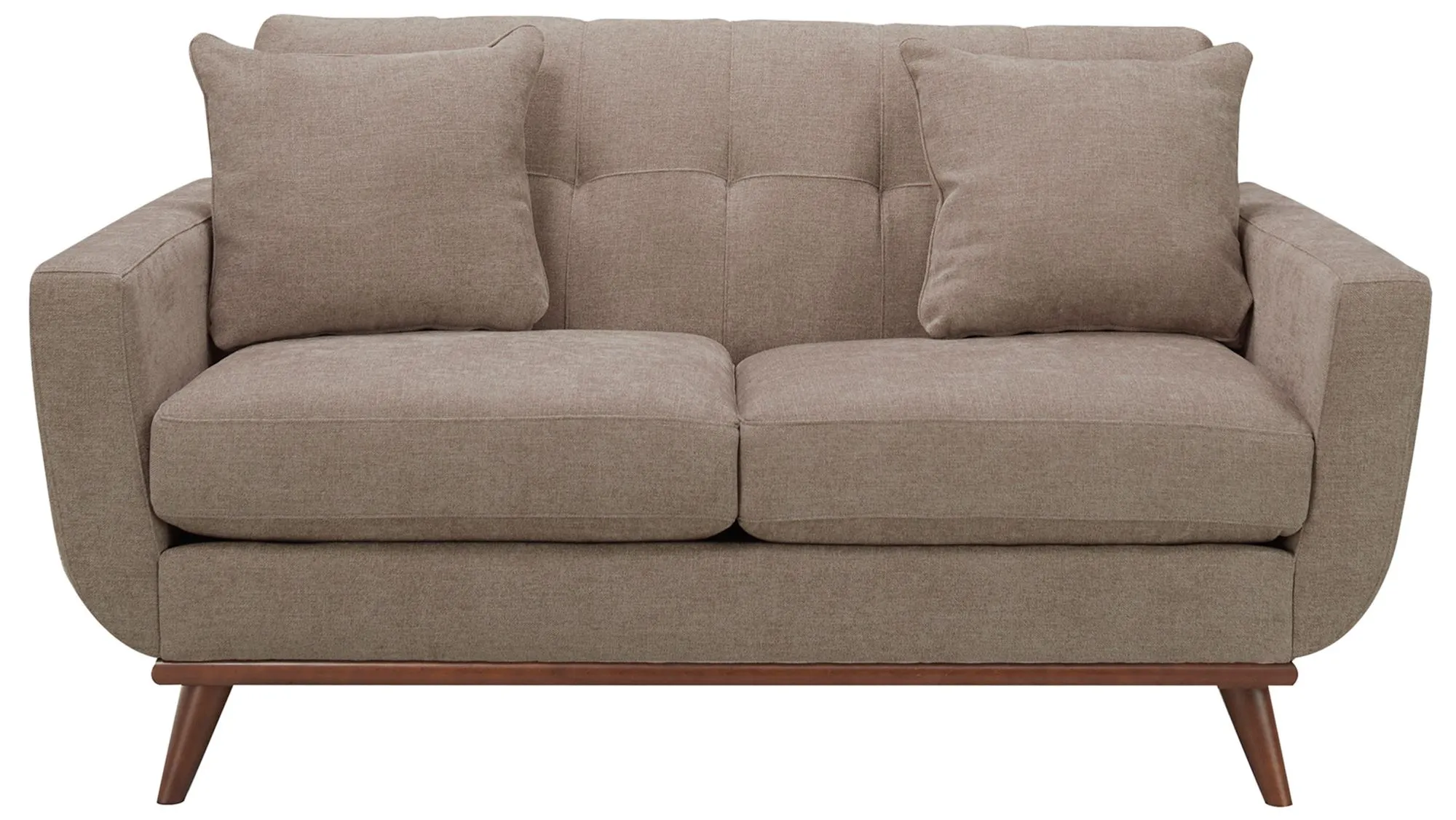 Milo Loveseat in Suede-So-Soft Mineral by H.M. Richards