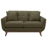 Milo Loveseat in Suede-So-Soft Pine by H.M. Richards