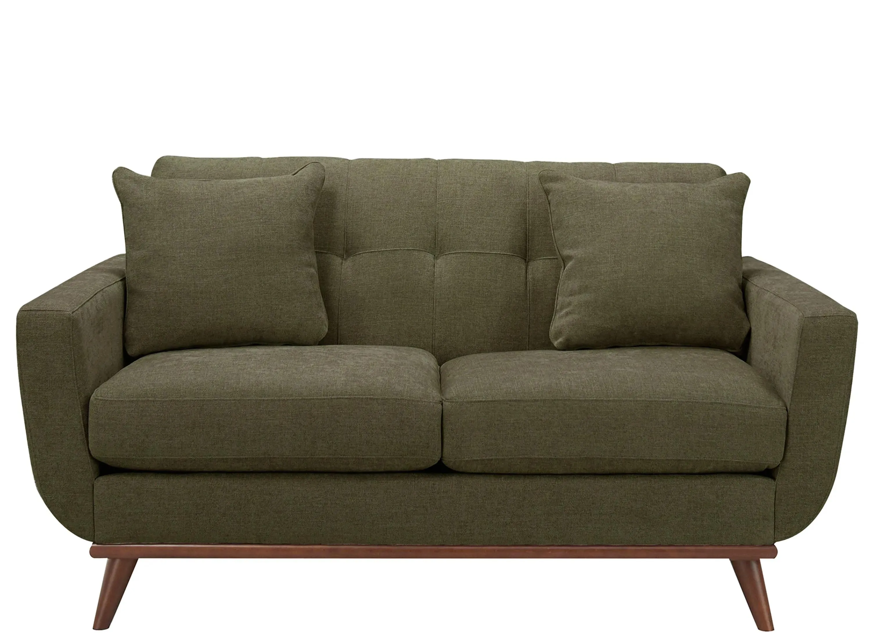 Milo Loveseat in Suede-So-Soft Pine by H.M. Richards