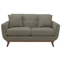 Milo Loveseat in Suede-So-Soft Greystone by H.M. Richards