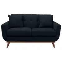 Milo Loveseat in Suede-So-Soft Midnight by H.M. Richards