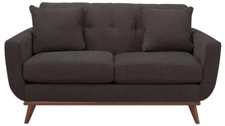 Milo Loveseat in Suede-So-Soft Slate by H.M. Richards