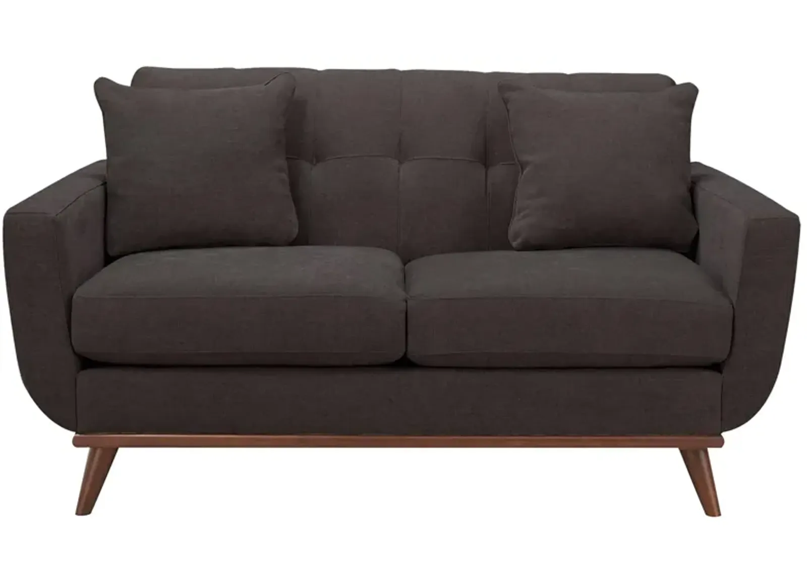 Milo Loveseat in Suede-So-Soft Slate by H.M. Richards