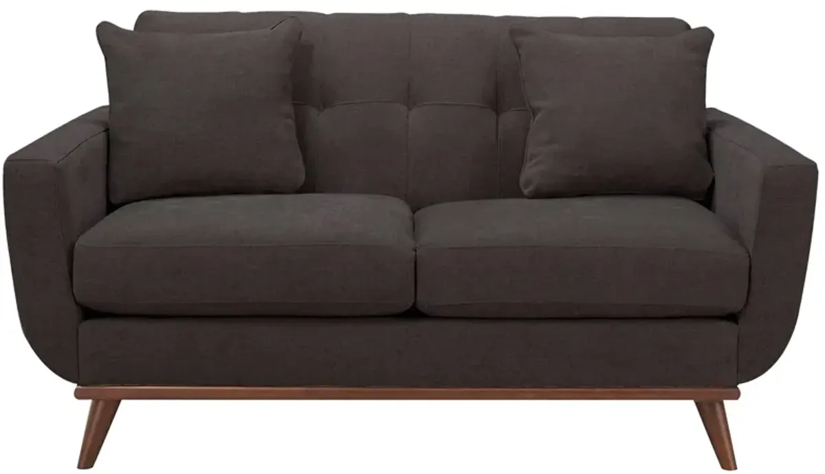 Milo Loveseat in Suede-So-Soft Slate by H.M. Richards