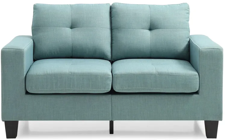 Newbury Modular Loveseat by Glory Furniture in Teal by Glory Furniture