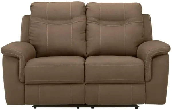 Stanfield Microfiber Power-Reclining Loveseat w/ Power Headrest
