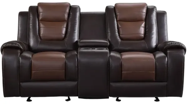 Ashcroft Double Glider Reclining Loveseat W/Center Console
