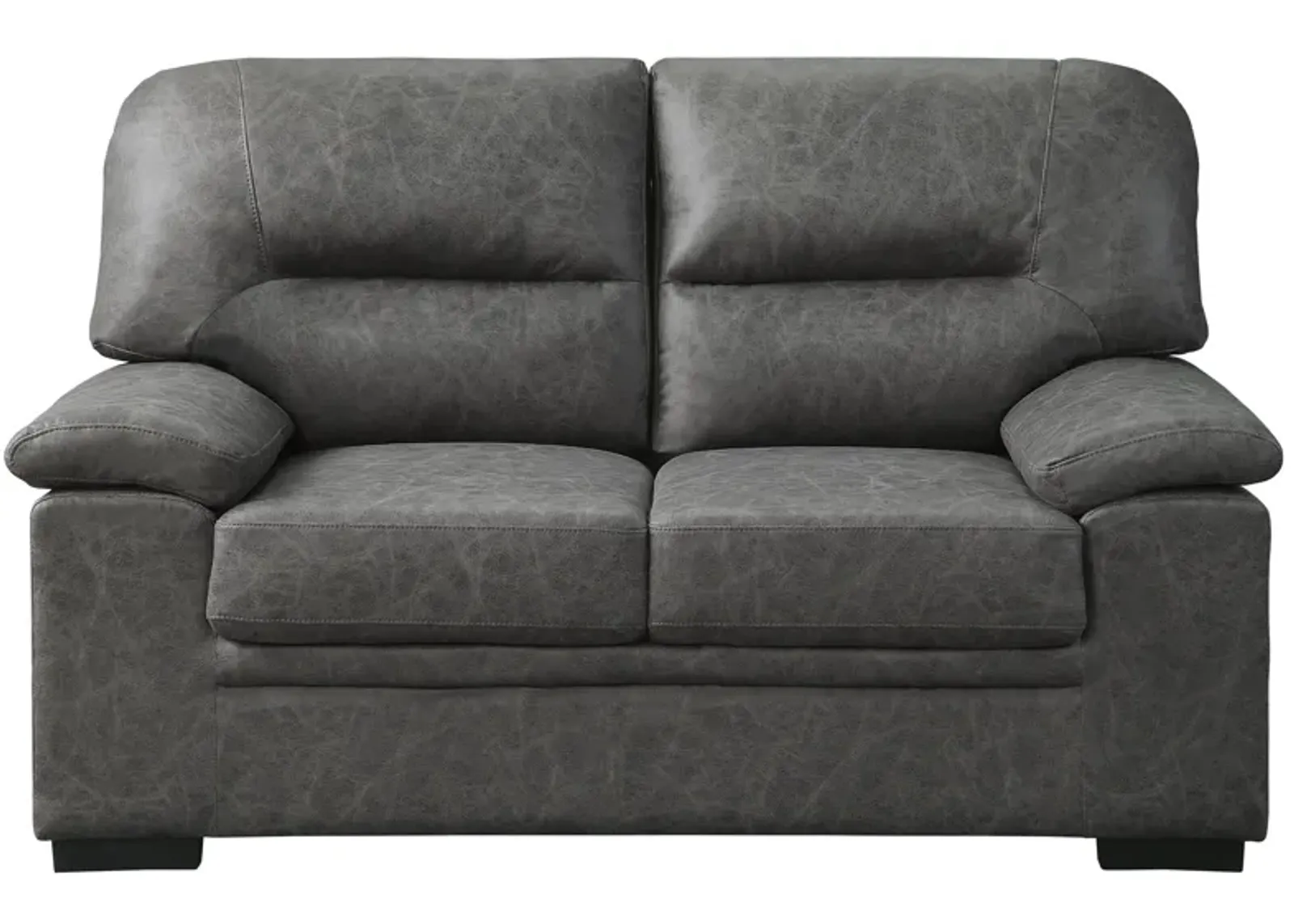 Mendon Loveseat in Dark Gray by Homelegance