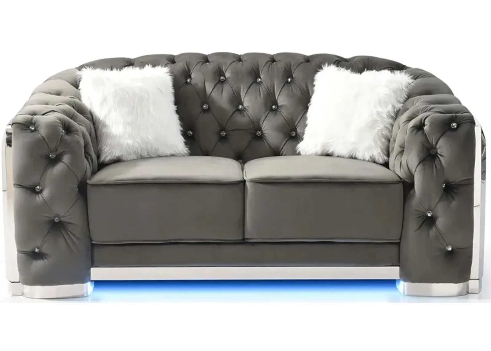 Sapphire Loveseat in Gray by Glory Furniture