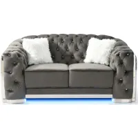 Sapphire Loveseat in Gray by Glory Furniture