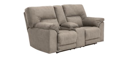 Cavalcade Double Recliner Loveseat w/Console in Slate by Ashley Furniture