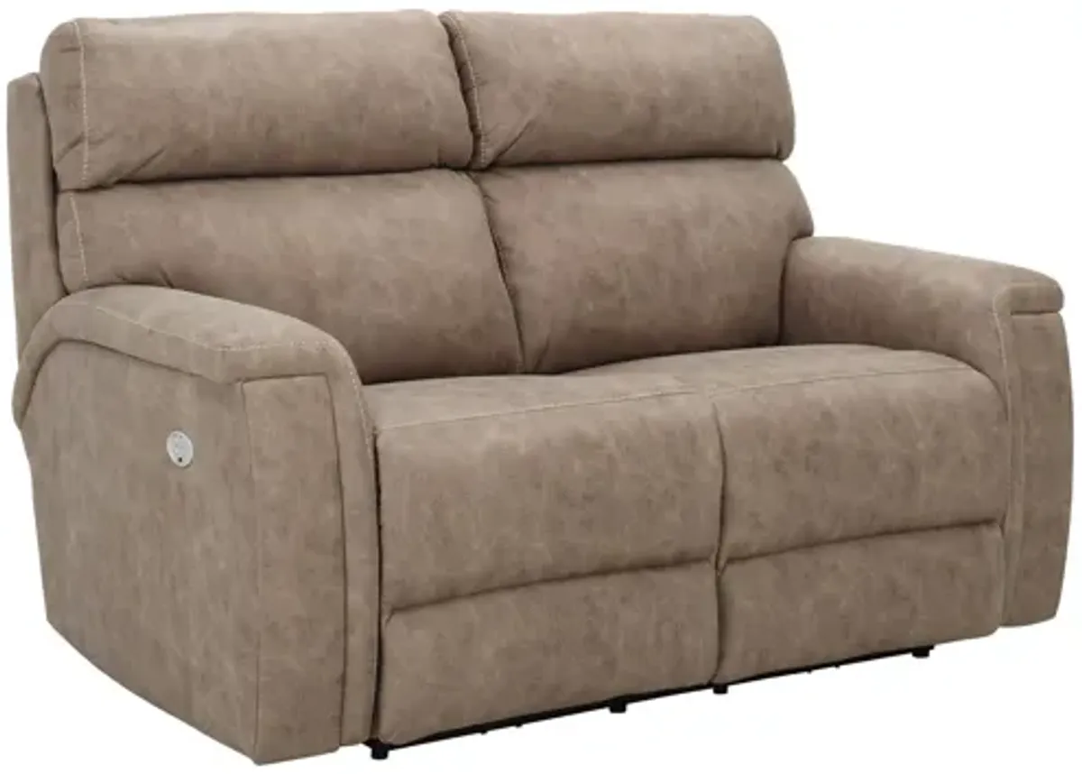 Blake Microfiber Power Loveseat w/ Power Headrest