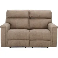 Blake Microfiber Power Loveseat w/ Power Headrest in Passion Vintage by Southern Motion