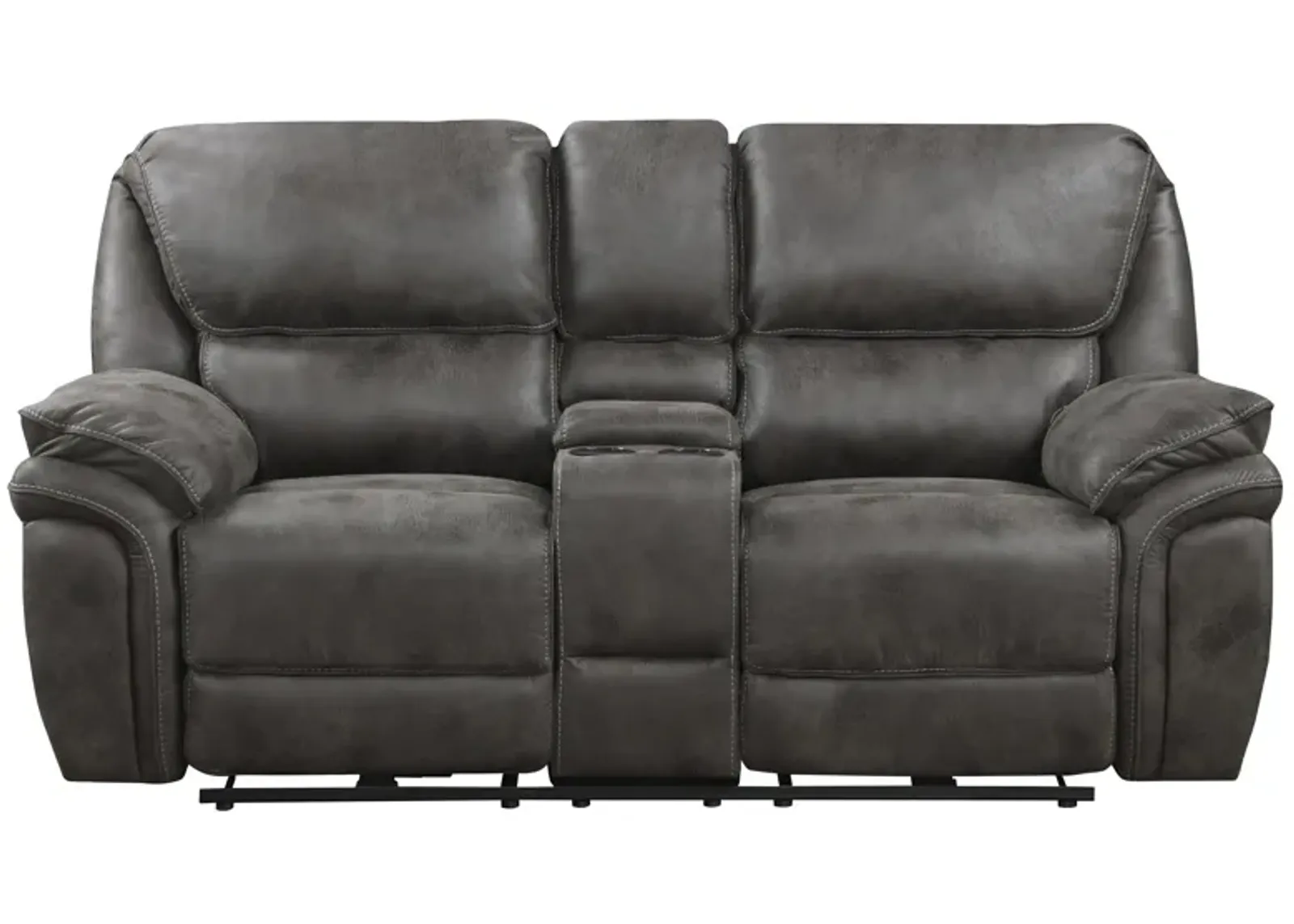 Cassiopeia Double Power Reclining Loveseat in Gray by Homelegance