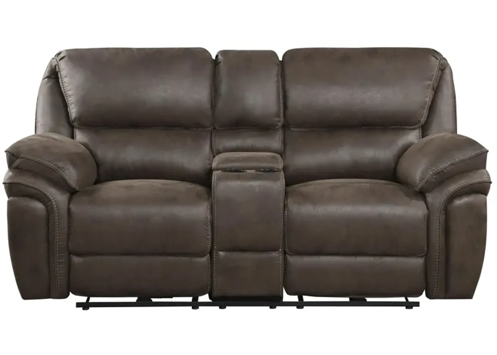 Cassiopeia Double Power Reclining Loveseat in Brown by Homelegance