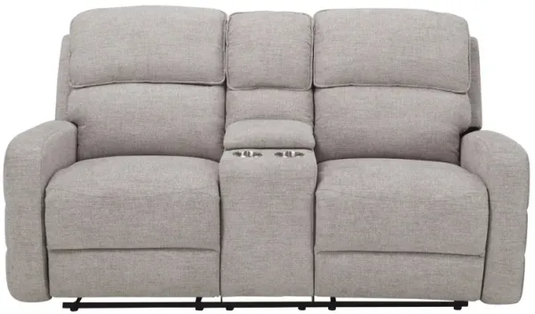 Everitt Chenille Power Console Loveseat