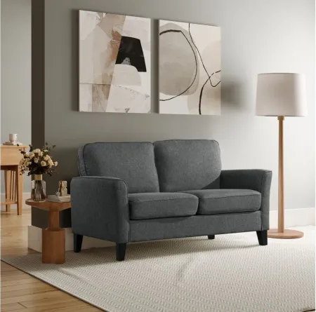Agot Loveseat in Charcoal by Lifestyle Solutions