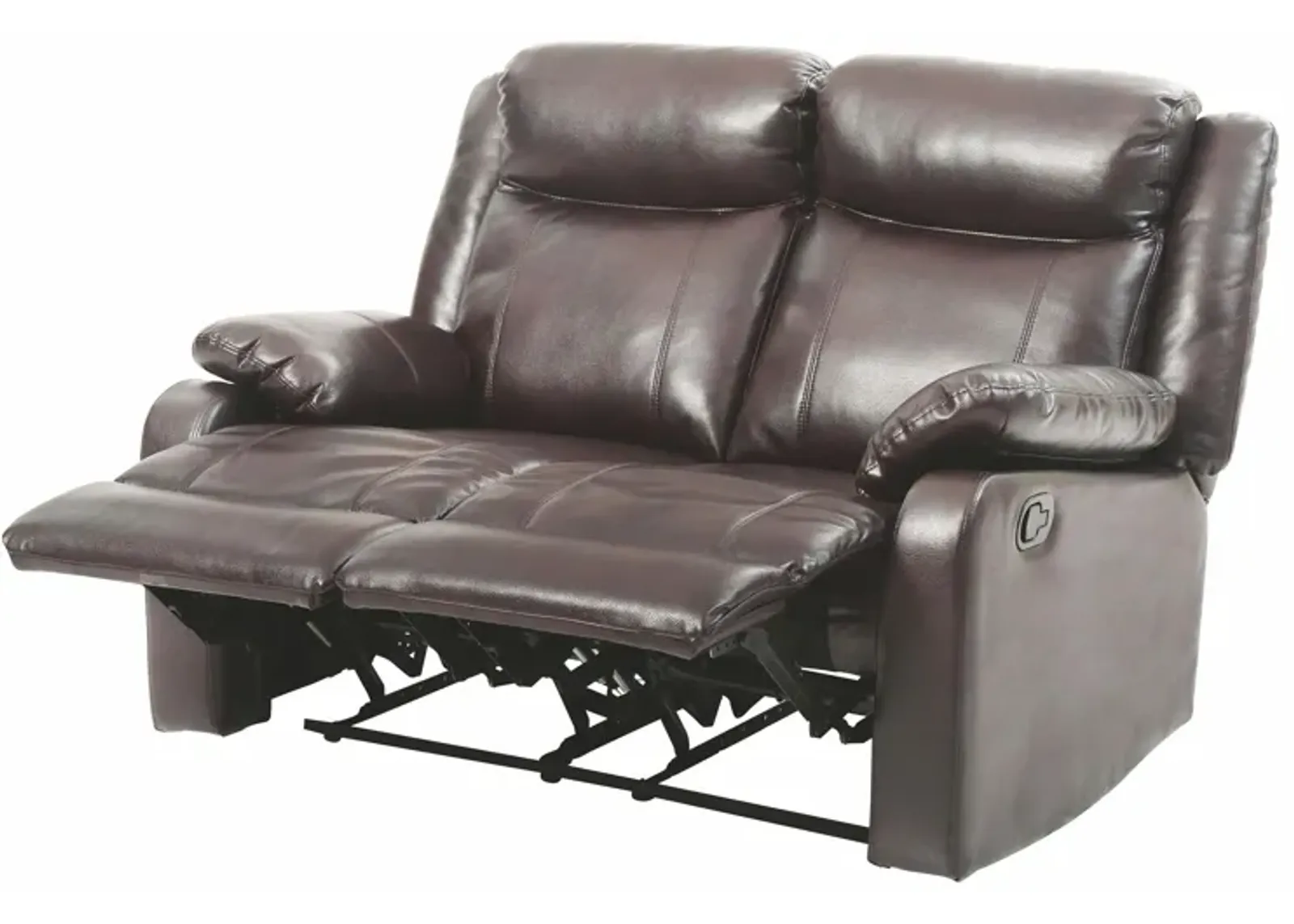 Ward Double Reclining Loveseat in Dark Brown by Glory Furniture