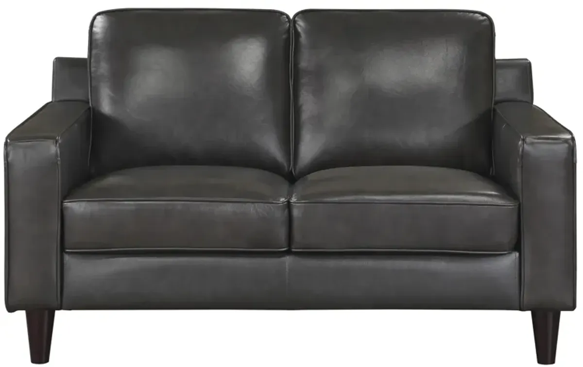 Donnell Loveseat in Dark Gray by Homelegance