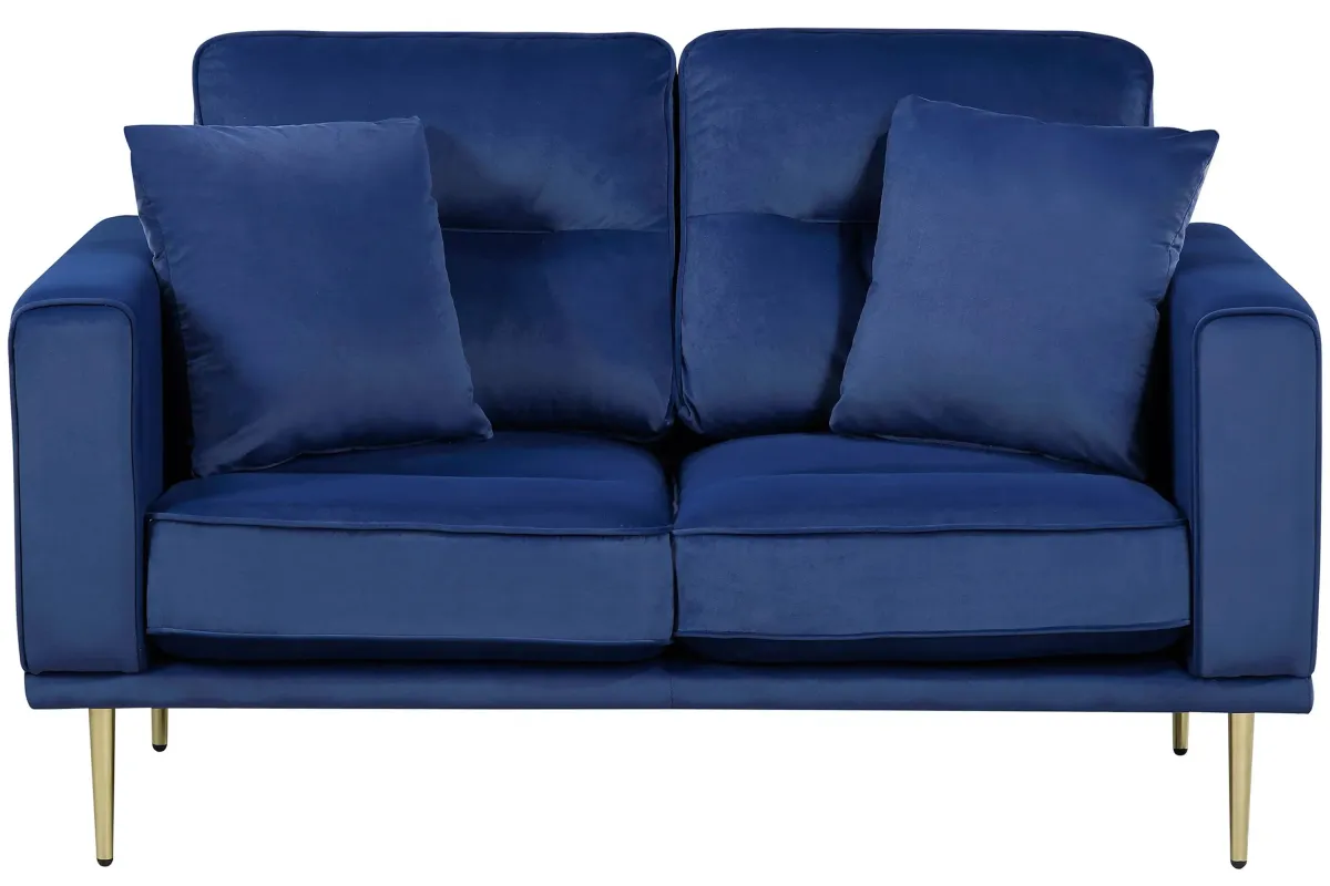 Foster Loveseat in Blue by Homelegance