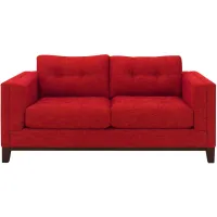 Mirasol Loveseat in Suede so Soft Cardinal by H.M. Richards