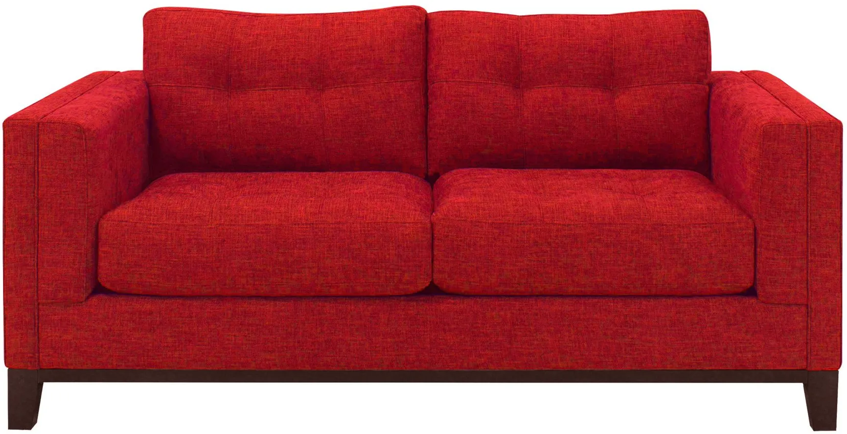 Mirasol Loveseat in Suede so Soft Cardinal by H.M. Richards