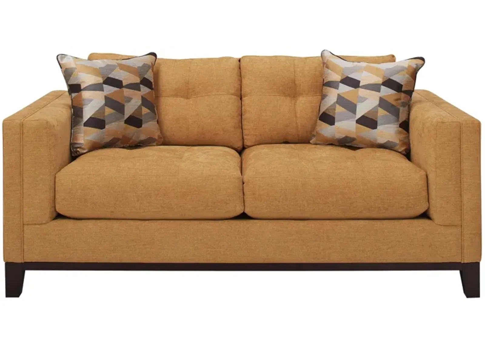 Mirasol Loveseat in Gold by H.M. Richards