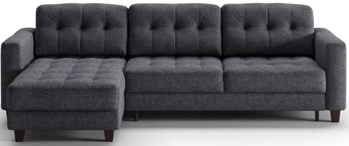 Noah Full XL Sectional Sleeper in Rene 04 by Luonto Furniture