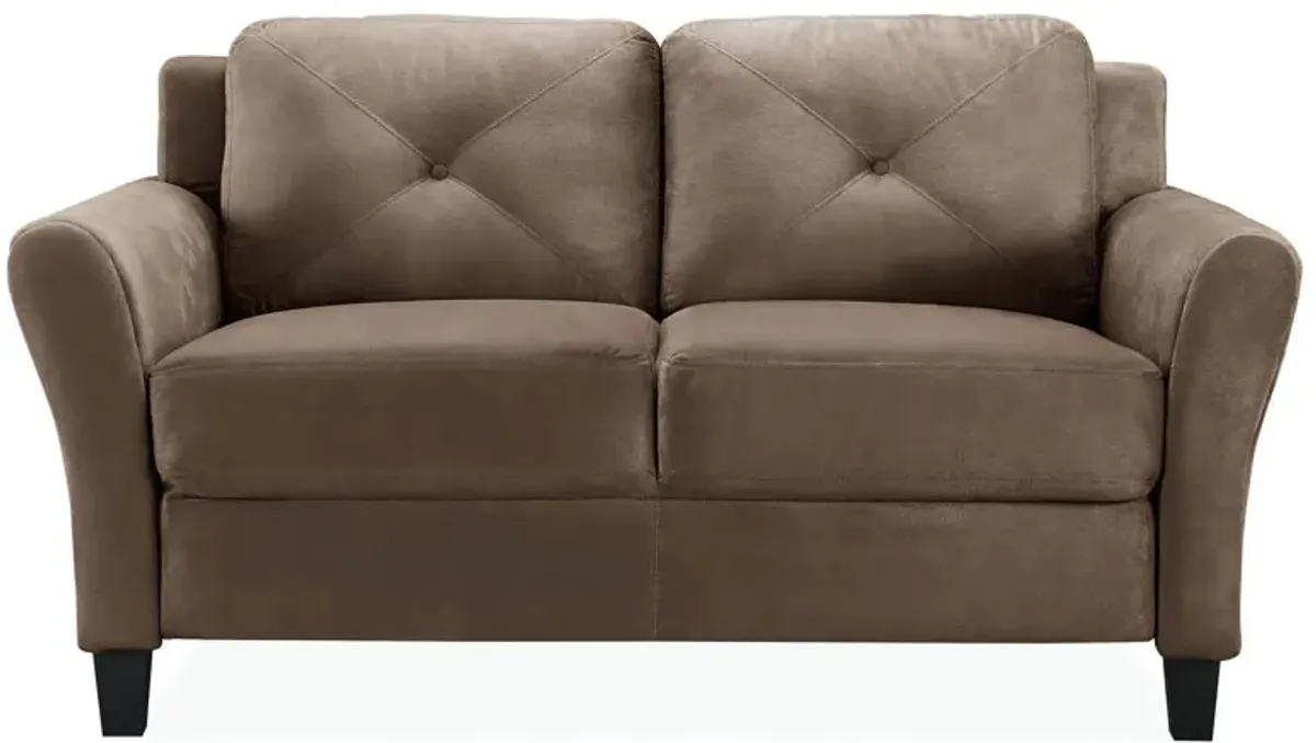 Kinsley Loveseat in Brown by Lifestyle Solutions