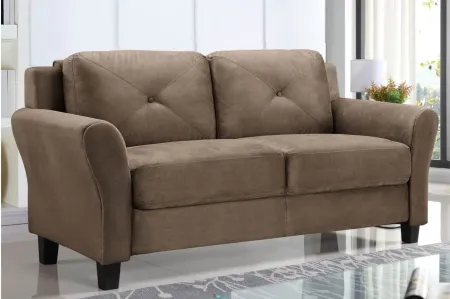 Kinsley Loveseat in Brown by Lifestyle Solutions