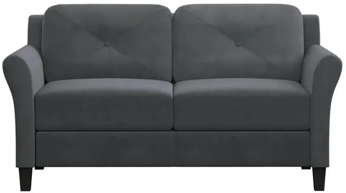 Kinsley Loveseat in Dark Gray by Lifestyle Solutions