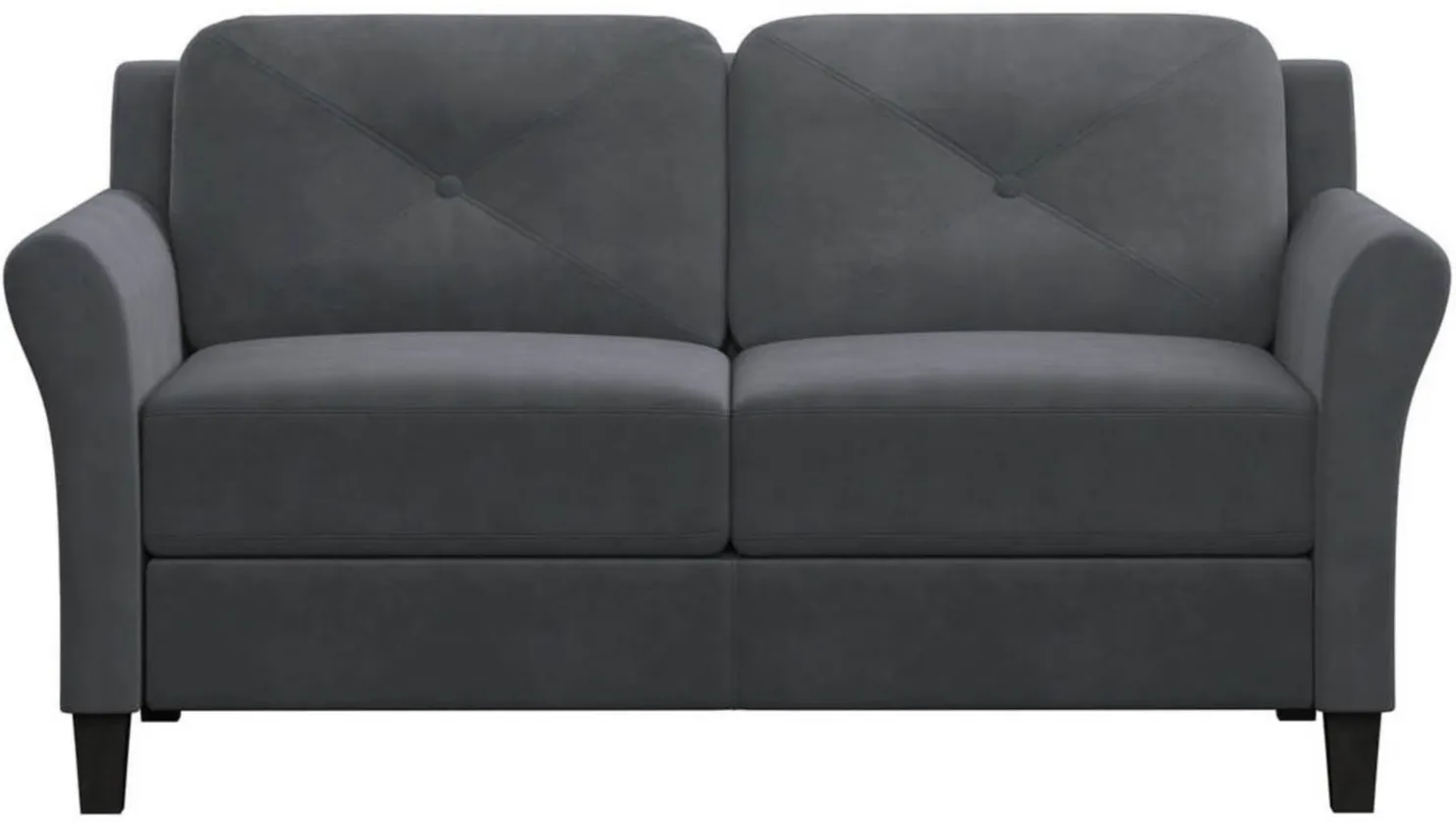 Kinsley Loveseat in Dark Gray by Lifestyle Solutions