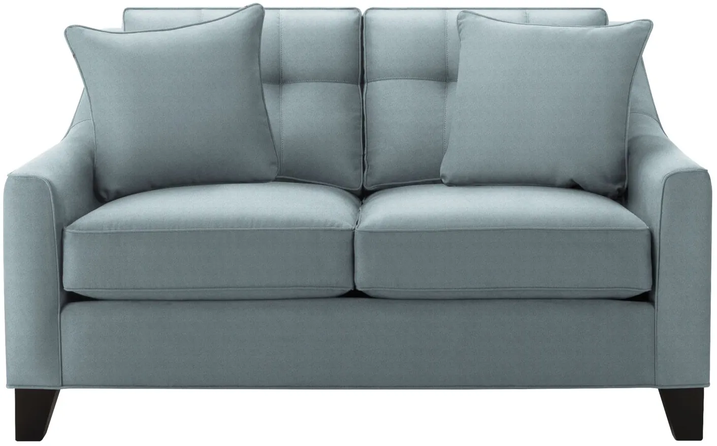 Carmine Loveseat in Suede so Soft Hydra by H.M. Richards