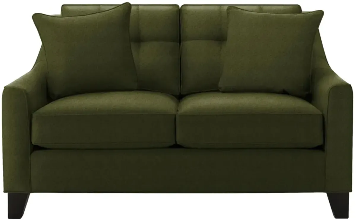 Carmine Loveseat in Suede so Soft Pine by H.M. Richards