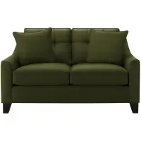 Carmine Loveseat in Suede so Soft Pine by H.M. Richards