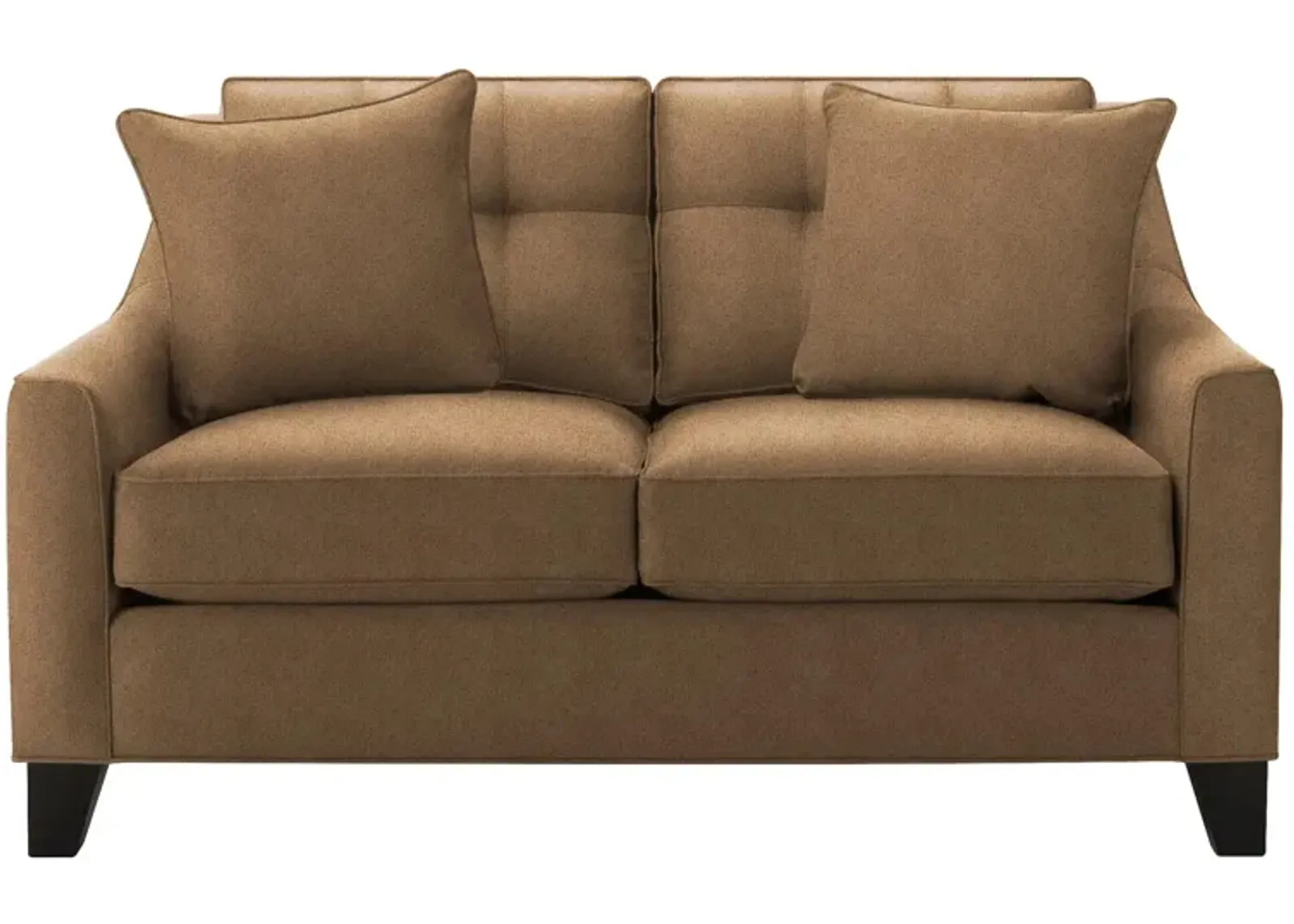 Carmine Loveseat in Suede so Soft Khaki by H.M. Richards