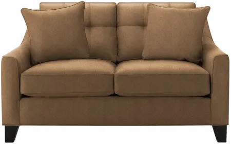Carmine Loveseat in Suede so Soft Khaki by H.M. Richards