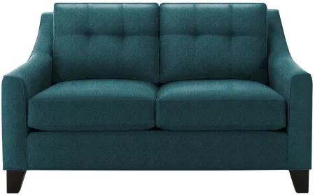 Carmine Loveseat in Suede so Soft Lagoon by H.M. Richards