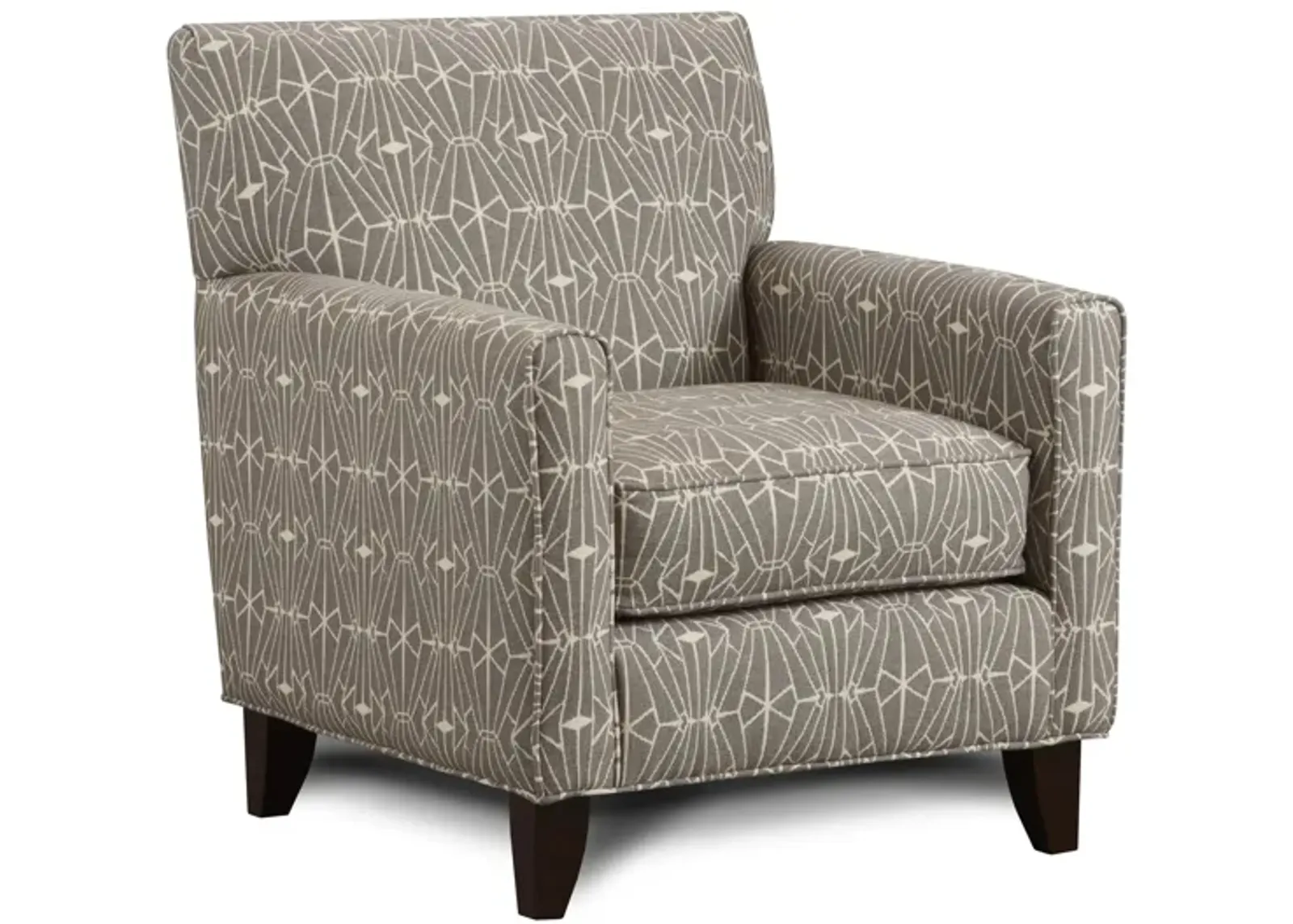 Kristoff Accent Chair in Emblem Charcoal by Fusion Furniture