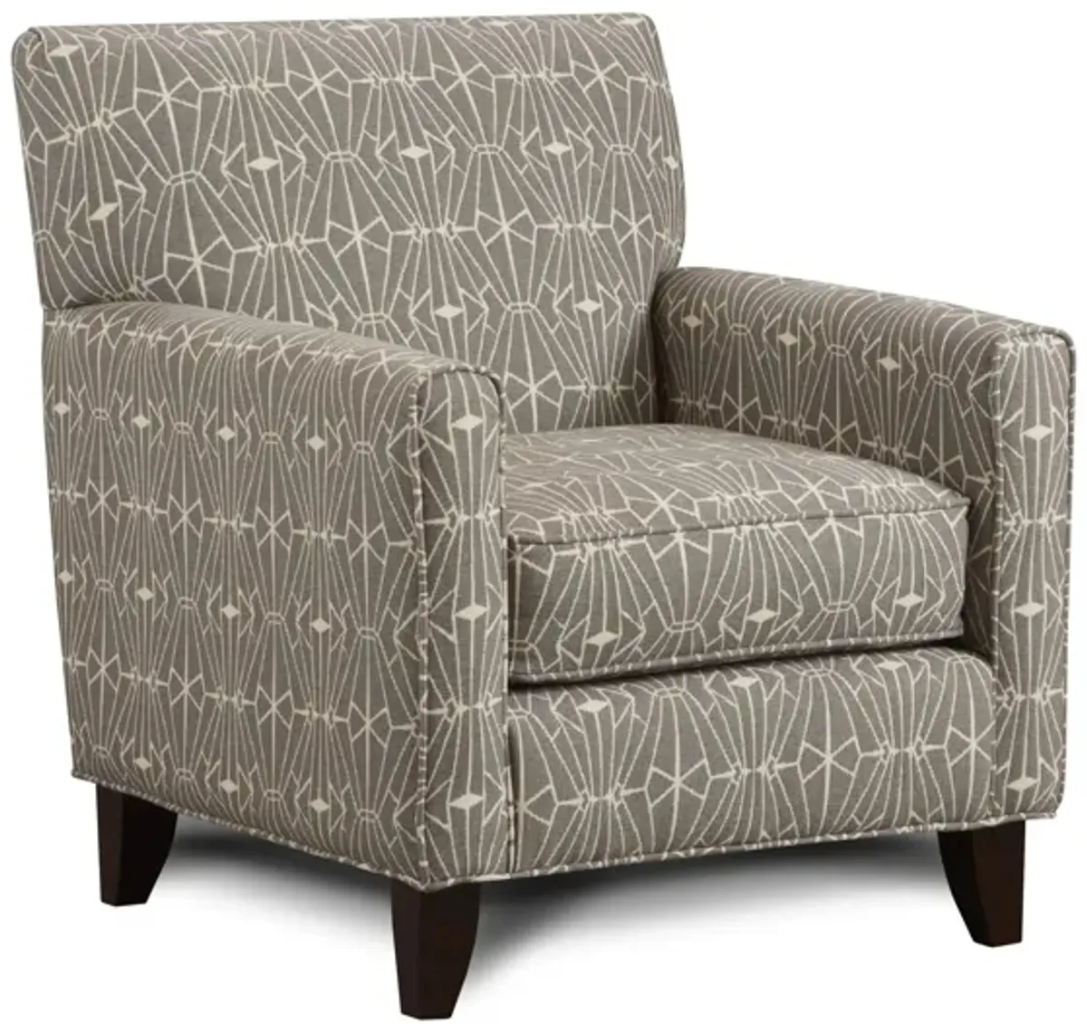 Kristoff Accent Chair in Emblem Charcoal by Fusion Furniture