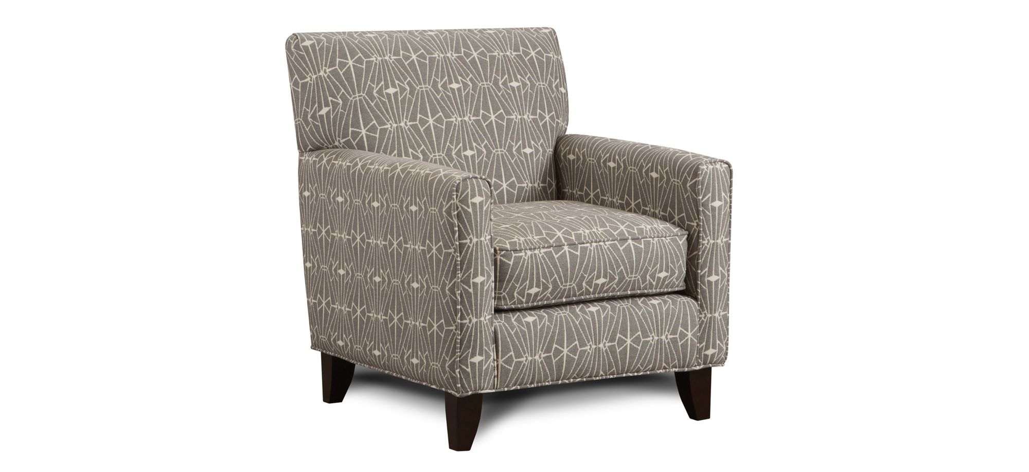 Kristoff Accent Chair in Emblem Charcoal by Fusion Furniture