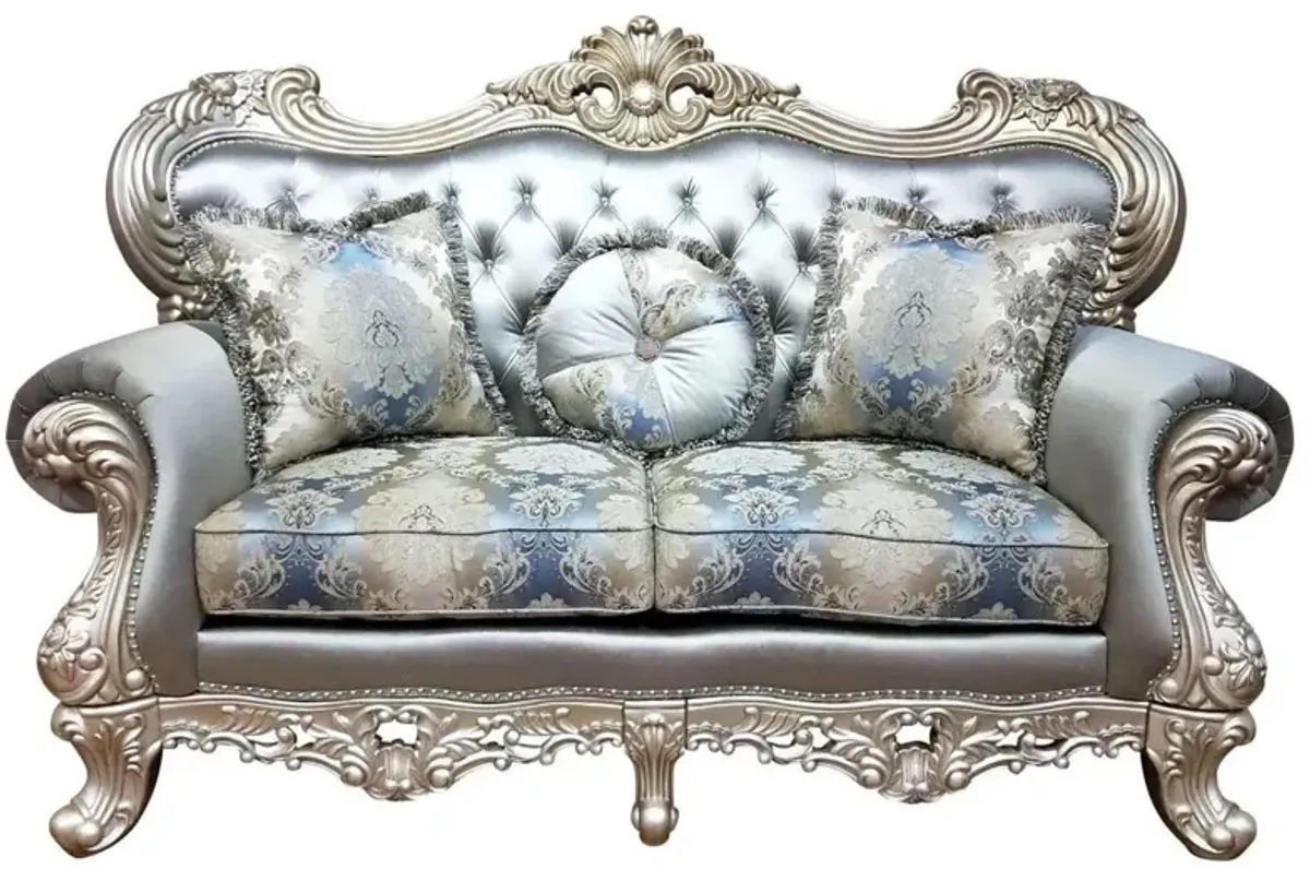 Ariel Loveseat in Silver by Cosmos Furniture