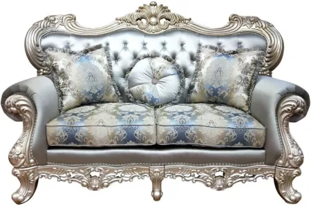 Ariel Loveseat in Silver by Cosmos Furniture