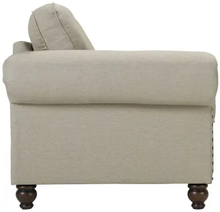 Corliss Loveseat in Oatmeal / Walnut by Fusion Furniture