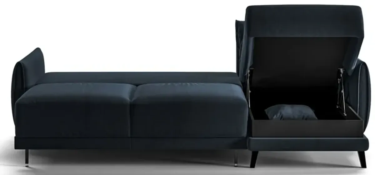 Dolphin Full XL Sectional Sleeper in Glamour 13 by Luonto Furniture