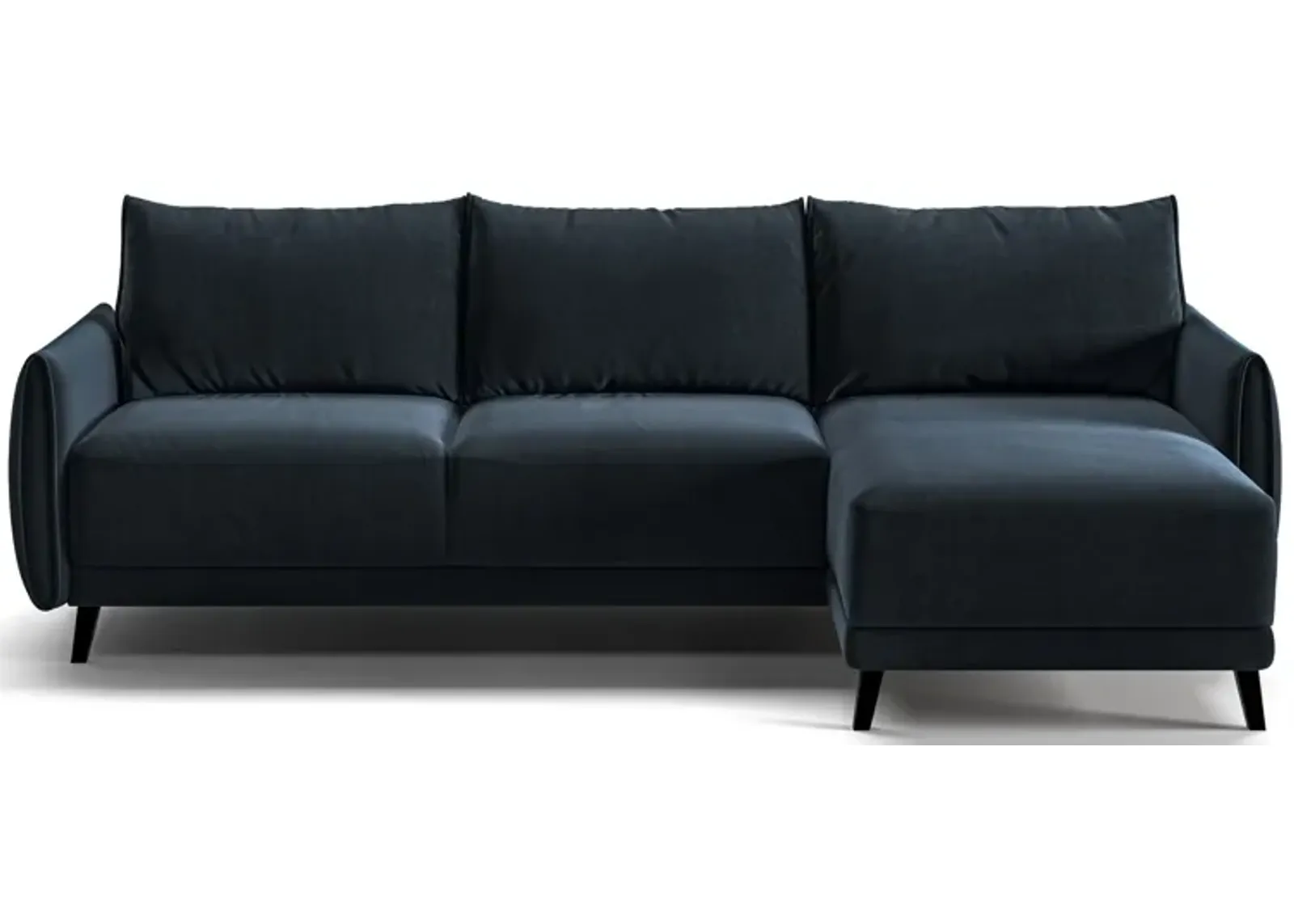 Dolphin Full XL Sectional Sleeper in Glamour 13 by Luonto Furniture