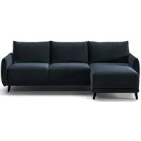 Dolphin Full XL Sectional Sleeper in Glamour 13 by Luonto Furniture