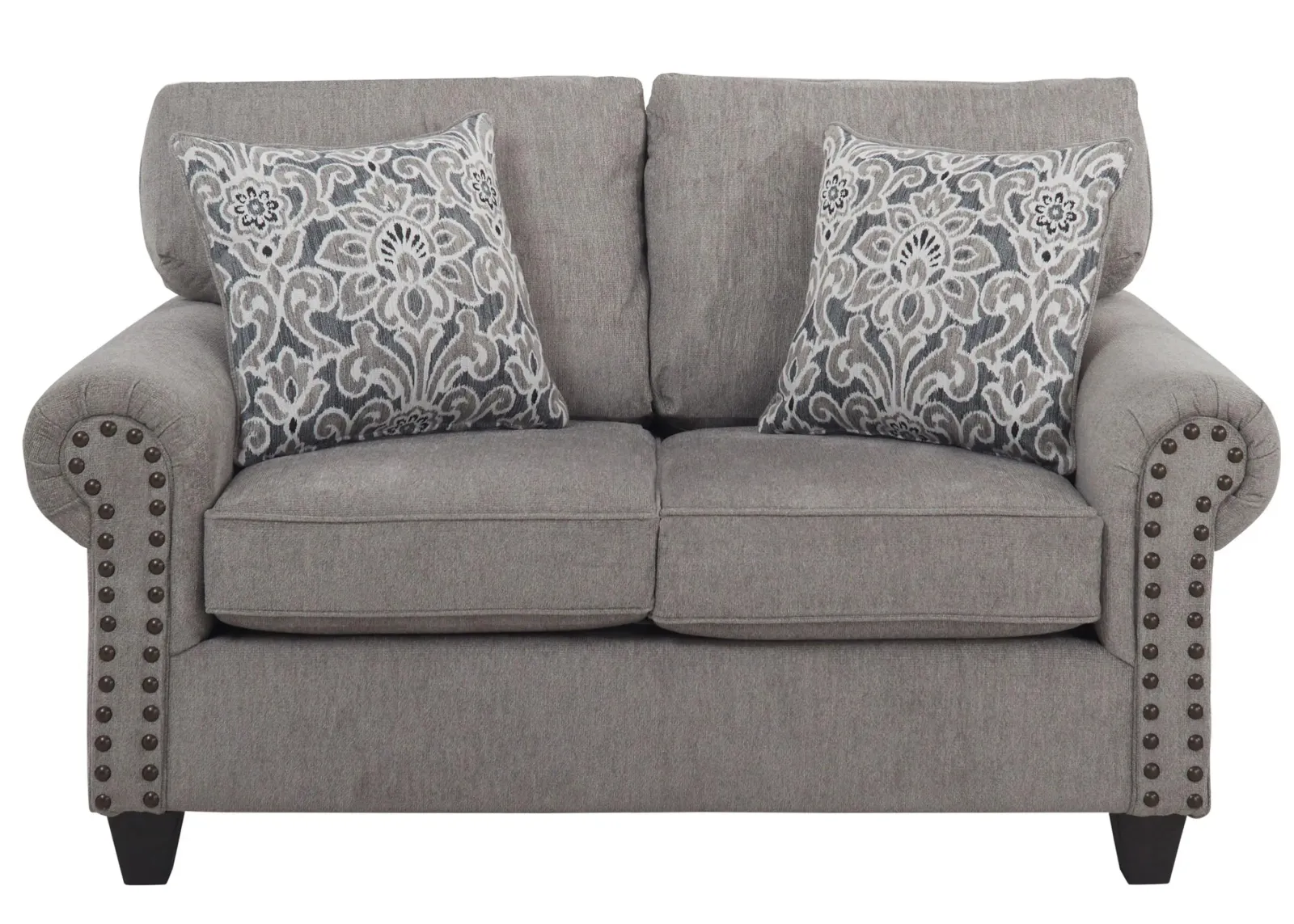 Crandall Loveseat in Mecca Pewter by Flair