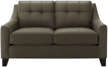 Carmine Loveseat in Suede So Soft Graystone by H.M. Richards
