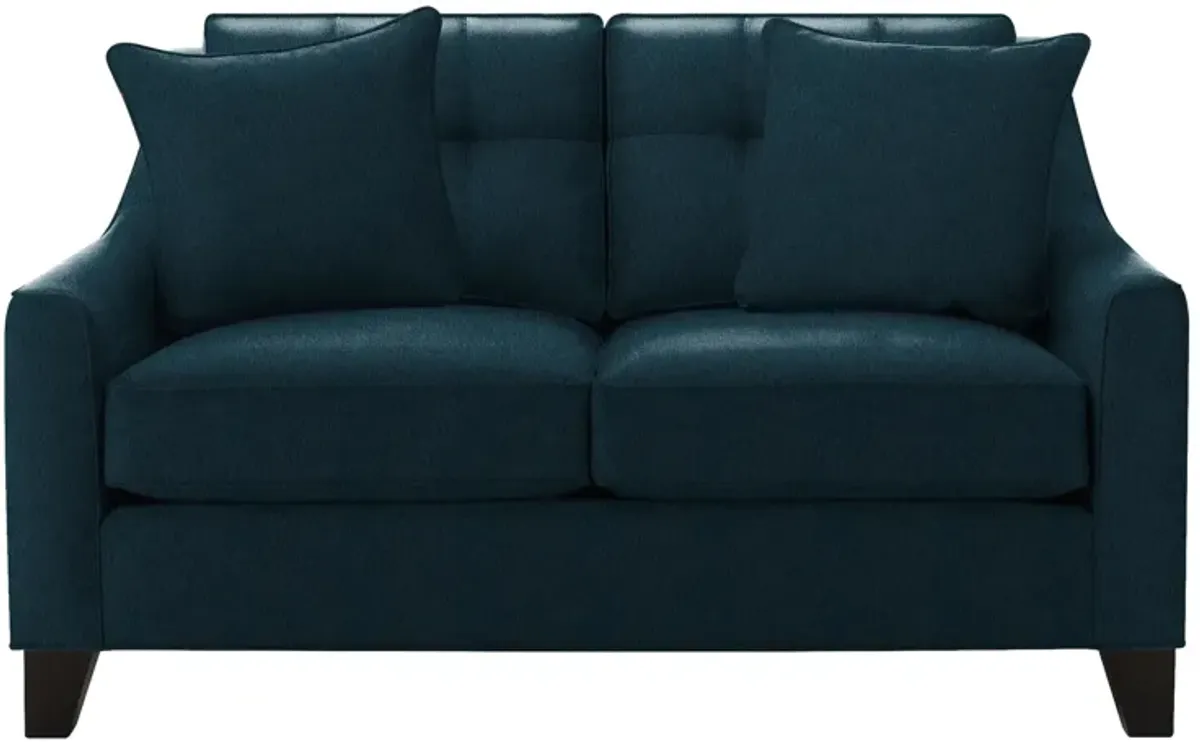 Carmine Loveseat in Suede So Soft Midnight by H.M. Richards